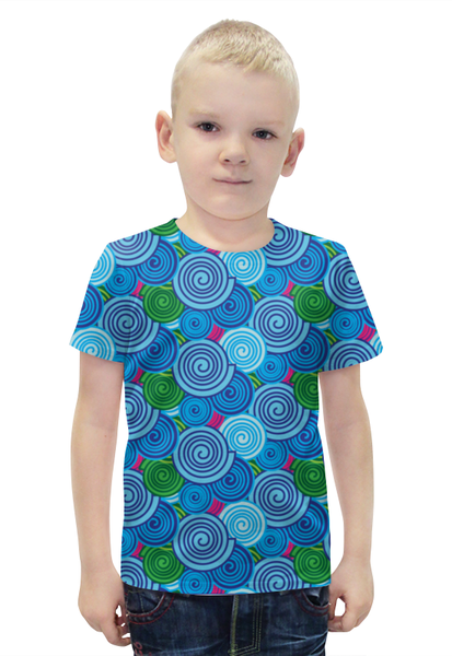 Заказать детскую футболку в Москве. Футболка с полной запечаткой для мальчиков PATTERN от CoolDesign - готовые дизайны и нанесение принтов.