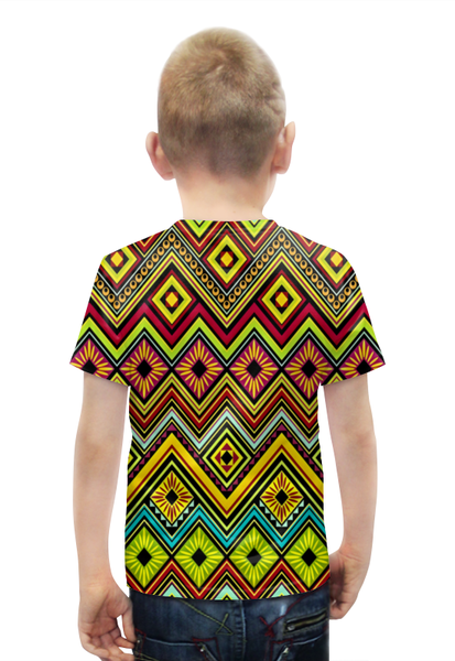 Заказать детскую футболку в Москве. Футболка с полной запечаткой для мальчиков Узор многоцветный от THE_NISE  - готовые дизайны и нанесение принтов.