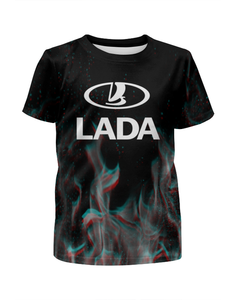 Заказать детскую футболку в Москве. Футболка с полной запечаткой для мальчиков Авто Lada от THE_NISE  - готовые дизайны и нанесение принтов.