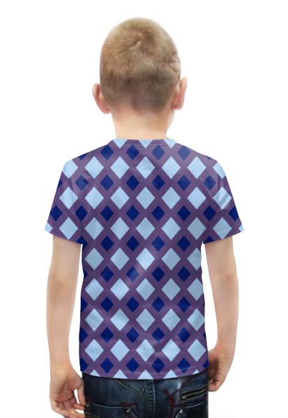 Заказать детскую футболку в Москве. Футболка с полной запечаткой для мальчиков Узор ромбов от THE_NISE  - готовые дизайны и нанесение принтов.