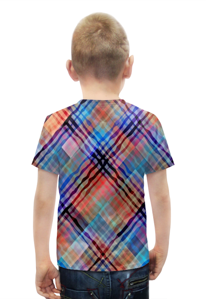 Заказать детскую футболку в Москве. Футболка с полной запечаткой для мальчиков Цветные волны от THE_NISE  - готовые дизайны и нанесение принтов.