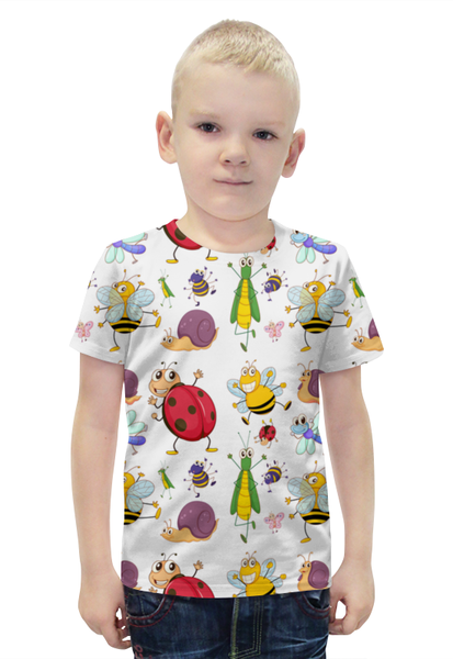 Заказать детскую футболку в Москве. Футболка с полной запечаткой для мальчиков Абстракция от T-shirt print  - готовые дизайны и нанесение принтов.