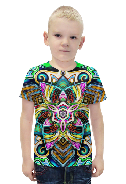 Заказать детскую футболку в Москве. Футболка с полной запечаткой для мальчиков Mandala HD 4 от Мастер Спектр - готовые дизайны и нанесение принтов.