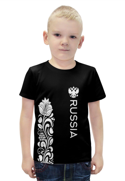 Заказать детскую футболку в Москве. Футболка с полной запечаткой для мальчиков    Russia от THE_NISE  - готовые дизайны и нанесение принтов.