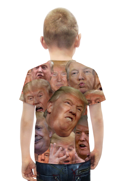 Заказать детскую футболку в Москве. Футболка с полной запечаткой для мальчиков TRUMP от CoolDesign - готовые дизайны и нанесение принтов.