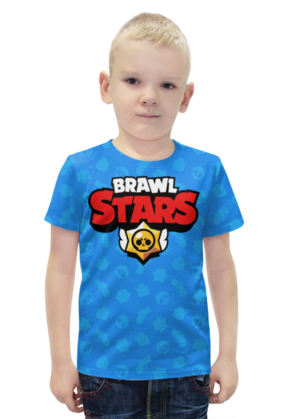 Заказать детскую футболку в Москве. Футболка с полной запечаткой для мальчиков Brawl Stars от balden - готовые дизайны и нанесение принтов.