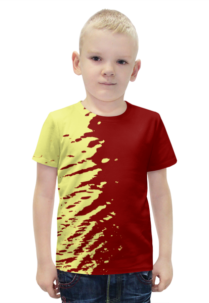 Заказать детскую футболку в Москве. Футболка с полной запечаткой для мальчиков Краски от THE_NISE  - готовые дизайны и нанесение принтов.