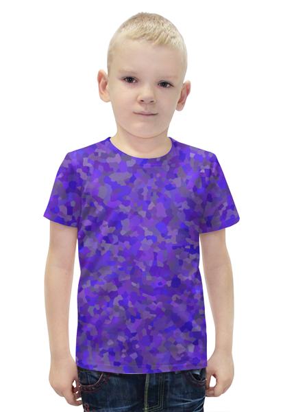 Заказать детскую футболку в Москве. Футболка с полной запечаткой для мальчиков Glowing purple от mistral3000@mail.ru - готовые дизайны и нанесение принтов.