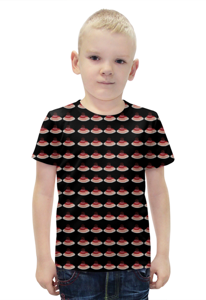 Заказать детскую футболку в Москве. Футболка с полной запечаткой для мальчиков    Шоколадный торт  от Stil na yarkosti - готовые дизайны и нанесение принтов.