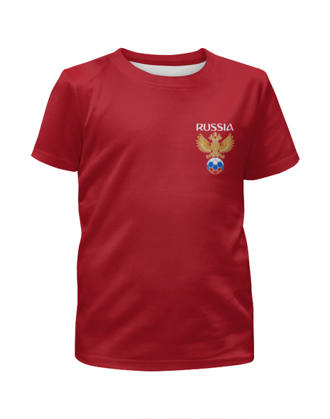 Заказать детскую футболку в Москве. Футболка с полной запечаткой для мальчиков Сборная России от Nos  - готовые дизайны и нанесение принтов.