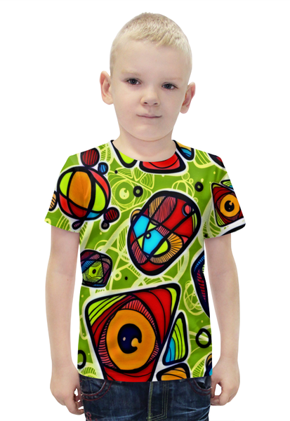Заказать детскую футболку в Москве. Футболка с полной запечаткой для мальчиков Минимализм от THE_NISE  - готовые дизайны и нанесение принтов.