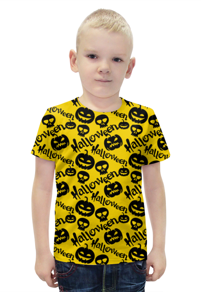 Заказать детскую футболку в Москве. Футболка с полной запечаткой для мальчиков Halloween от denis01001 - готовые дизайны и нанесение принтов.