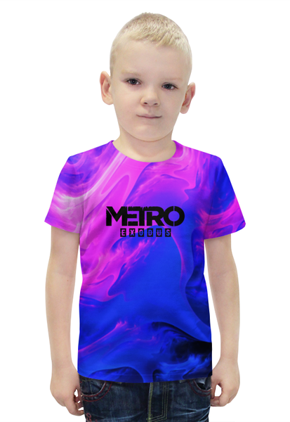 Заказать детскую футболку в Москве. Футболка с полной запечаткой для мальчиков Metro Exodus от THE_NISE  - готовые дизайны и нанесение принтов.