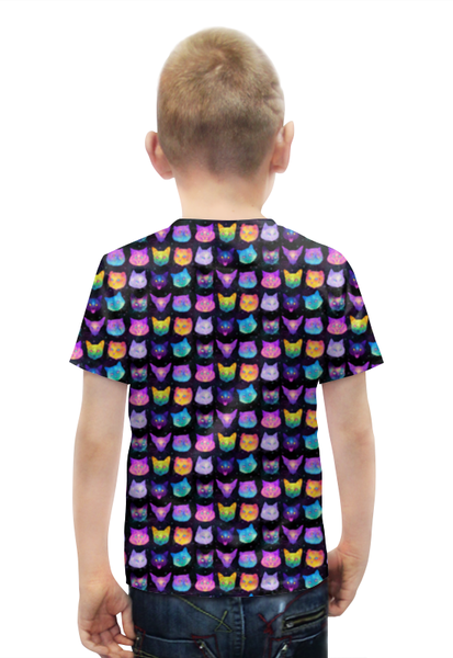 Заказать детскую футболку в Москве. Футболка с полной запечаткой для мальчиков Космокоты от junchiizh@gmail.com - готовые дизайны и нанесение принтов.