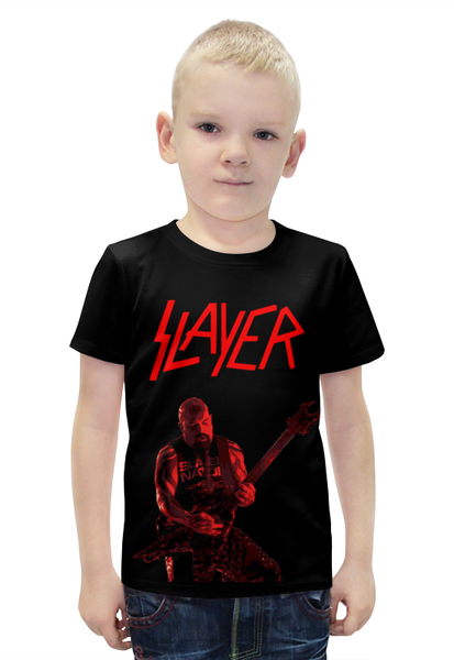 Заказать детскую футболку в Москве. Футболка с полной запечаткой для мальчиков Slayer от Рустам Юсупов - готовые дизайны и нанесение принтов.