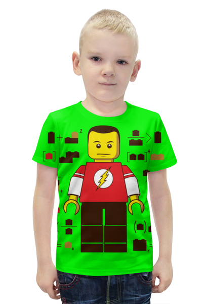 Заказать детскую футболку в Москве. Футболка с полной запечаткой для мальчиков Лего. от nadegda - готовые дизайны и нанесение принтов.