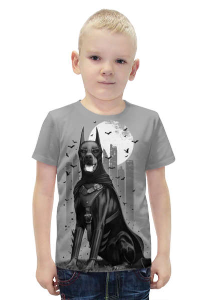 Заказать детскую футболку в Москве. Футболка с полной запечаткой для мальчиков Batman  от ПРИНТЫ ПЕЧАТЬ  - готовые дизайны и нанесение принтов.
