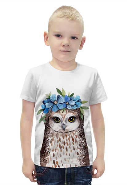 Заказать детскую футболку в Москве. Футболка с полной запечаткой для мальчиков птица от THE_NISE  - готовые дизайны и нанесение принтов.