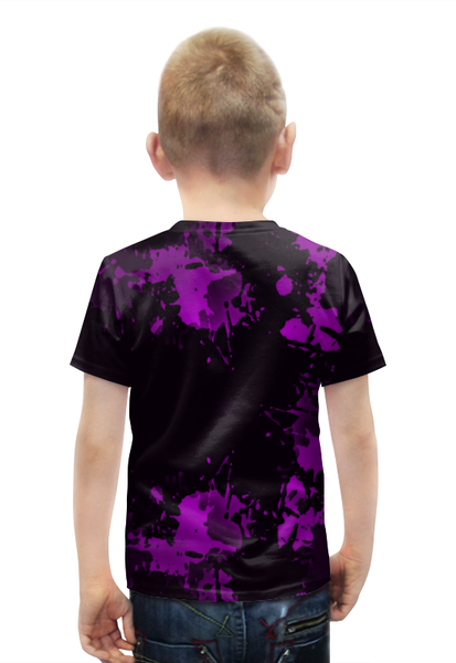 Заказать детскую футболку в Москве. Футболка с полной запечаткой для мальчиков Брызги красок от THE_NISE  - готовые дизайны и нанесение принтов.
