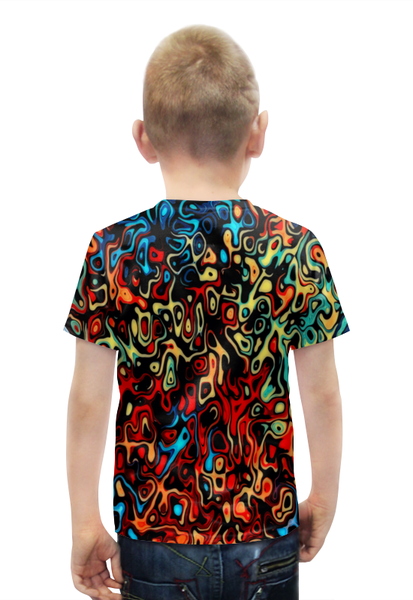 Заказать детскую футболку в Москве. Футболка с полной запечаткой для мальчиков Пятна красок от THE_NISE  - готовые дизайны и нанесение принтов.