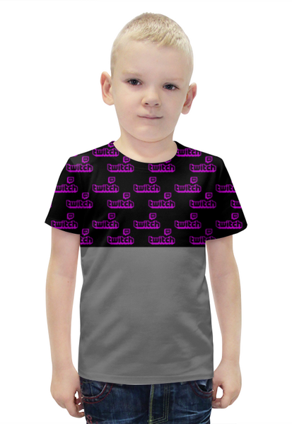 Заказать детскую футболку в Москве. Футболка с полной запечаткой для мальчиков Twitch от THE_NISE  - готовые дизайны и нанесение принтов.
