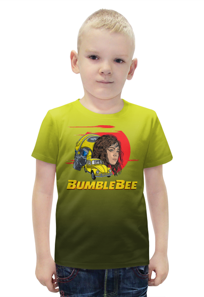 Заказать детскую футболку в Москве. Футболка с полной запечаткой для мальчиков Бамблби от balden - готовые дизайны и нанесение принтов.