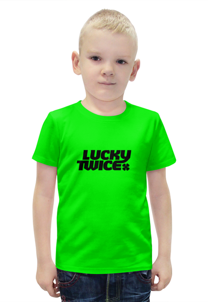 Заказать детскую футболку в Москве. Футболка с полной запечаткой для мальчиков Lucky twice от THE_NISE  - готовые дизайны и нанесение принтов.