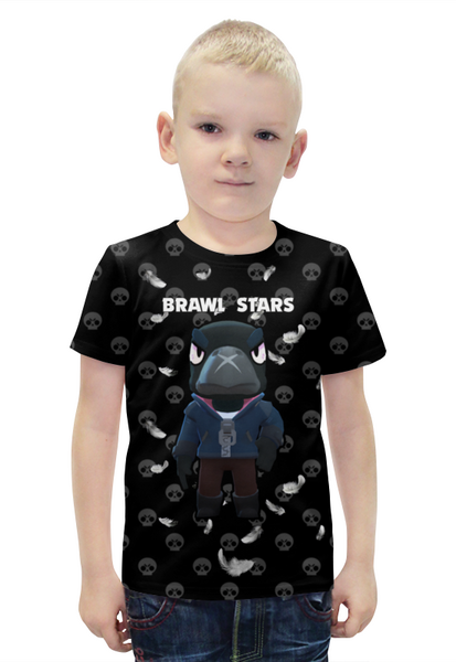 Заказать детскую футболку в Москве. Футболка с полной запечаткой для мальчиков Бравл Старс от ПРИНТЫ ПЕЧАТЬ  - готовые дизайны и нанесение принтов.