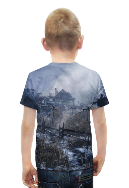 Заказать детскую футболку в Москве. Футболка с полной запечаткой для мальчиков Resident Evil : Village от  PRO_DESIGN - готовые дизайны и нанесение принтов.