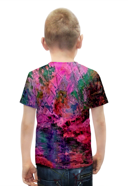 Заказать детскую футболку в Москве. Футболка с полной запечаткой для мальчиков Краски лета от THE_NISE  - готовые дизайны и нанесение принтов.