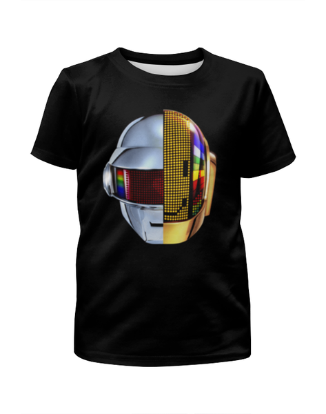 Заказать детскую футболку в Москве. Футболка с полной запечаткой для мальчиков Daft Punk от geekbox - готовые дизайны и нанесение принтов.