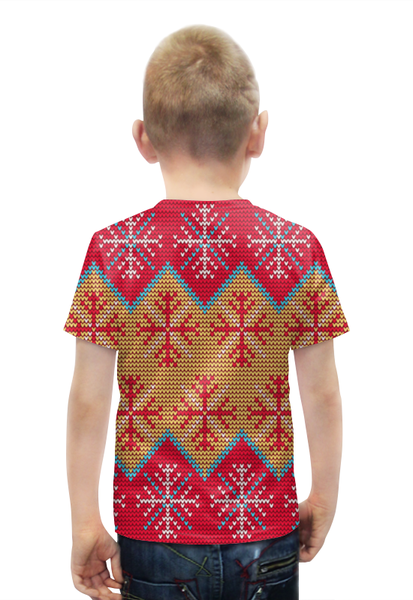 Заказать детскую футболку в Москве. Футболка с полной запечаткой для мальчиков Цветной узор от THE_NISE  - готовые дизайны и нанесение принтов.