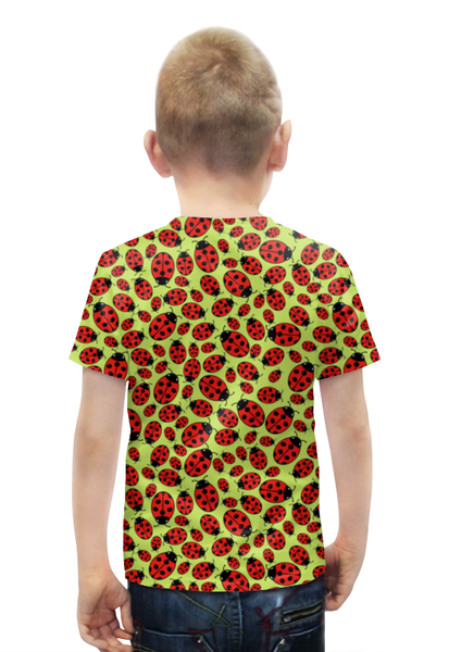 Заказать детскую футболку в Москве. Футболка с полной запечаткой для мальчиков Design ladybugs от stepan gilev - готовые дизайны и нанесение принтов.