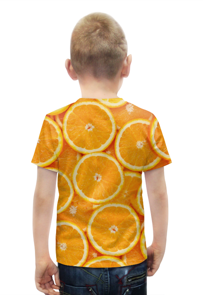 Заказать детскую футболку в Москве. Футболка с полной запечаткой для мальчиков ORANGE от CoolDesign - готовые дизайны и нанесение принтов.