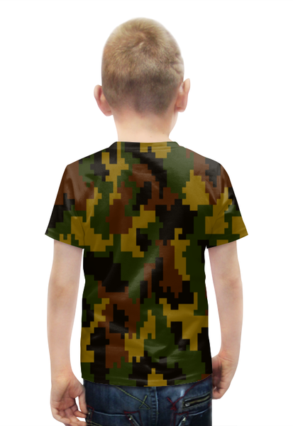 Заказать детскую футболку в Москве. Футболка с полной запечаткой для мальчиков Pixel от THE_NISE  - готовые дизайны и нанесение принтов.