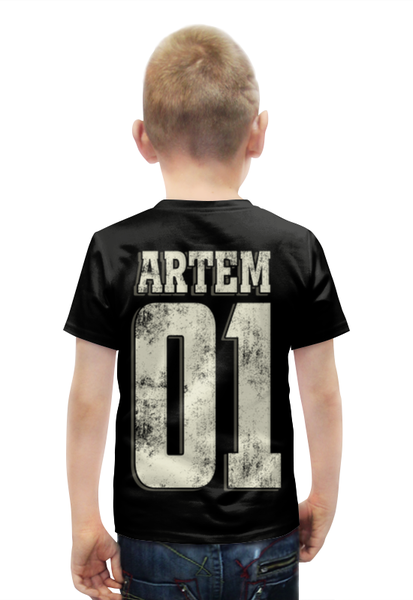 Заказать детскую футболку в Москве. Футболка с полной запечаткой для мальчиков Артем 01 от weeert - готовые дизайны и нанесение принтов.