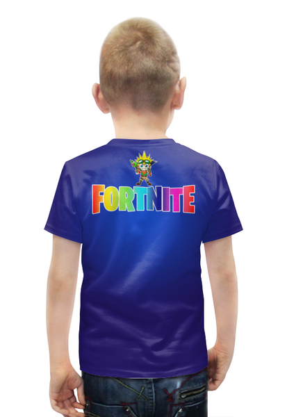 Заказать детскую футболку в Москве. Футболка с полной запечаткой для мальчиков FORTNITE от balden - готовые дизайны и нанесение принтов.
