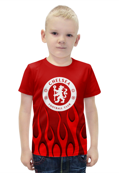 Заказать детскую футболку в Москве. Футболка с полной запечаткой для мальчиков Chelsea  от THE_NISE  - готовые дизайны и нанесение принтов.