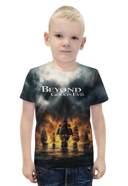 Заказать детскую футболку в Москве. Футболка с полной запечаткой для мальчиков Beyond Good Evil от THE_NISE  - готовые дизайны и нанесение принтов.