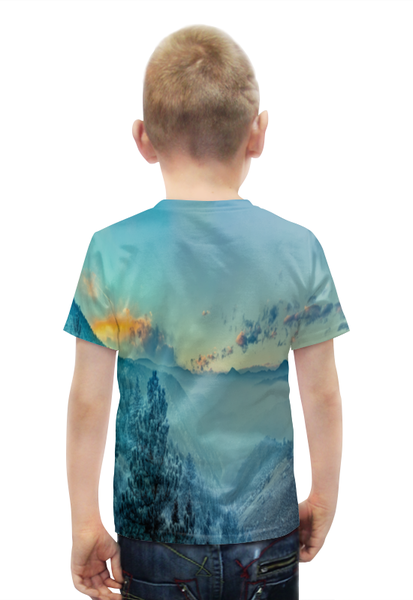 Заказать детскую футболку в Москве. Футболка с полной запечаткой для мальчиков Пейзаж от THE_NISE  - готовые дизайны и нанесение принтов.