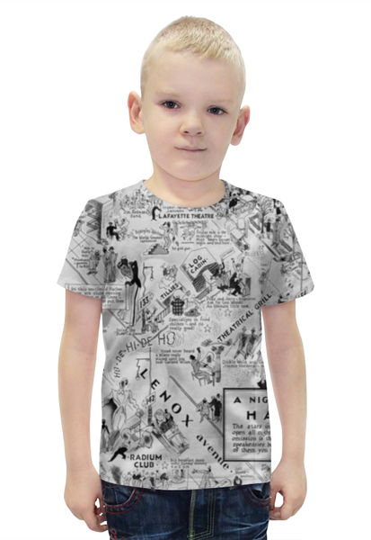 Заказать детскую футболку в Москве. Футболка с полной запечаткой для мальчиков HARLEM GROOVE от Alexey Maenkov - готовые дизайны и нанесение принтов.