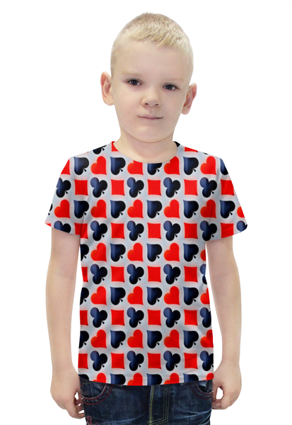 Заказать детскую футболку в Москве. Футболка с полной запечаткой для мальчиков Карты от THE_NISE  - готовые дизайны и нанесение принтов.