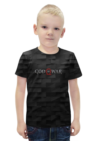 Заказать детскую футболку в Москве. Футболка с полной запечаткой для мальчиков God of War от THE_NISE  - готовые дизайны и нанесение принтов.