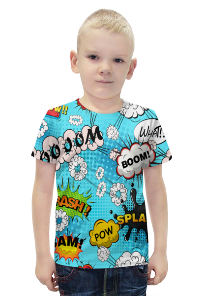 Заказать детскую футболку в Москве. Футболка с полной запечаткой для мальчиков Boom Bang от THE_NISE  - готовые дизайны и нанесение принтов.