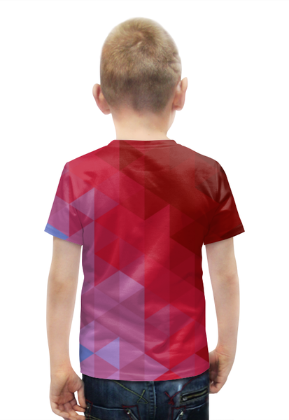 Заказать детскую футболку в Москве. Футболка с полной запечаткой для мальчиков Полигональный Тигр от Andrew Zaycev - готовые дизайны и нанесение принтов.