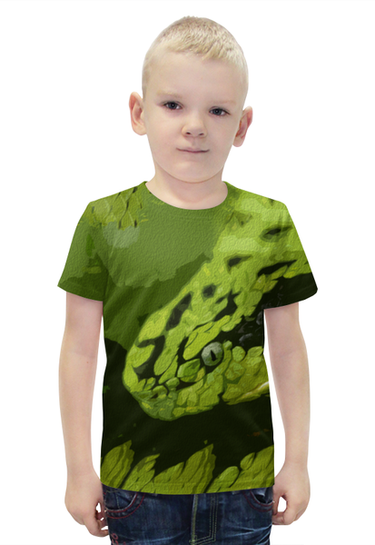 Заказать детскую футболку в Москве. Футболка с полной запечаткой для мальчиков Змея  от valezar - готовые дизайны и нанесение принтов.
