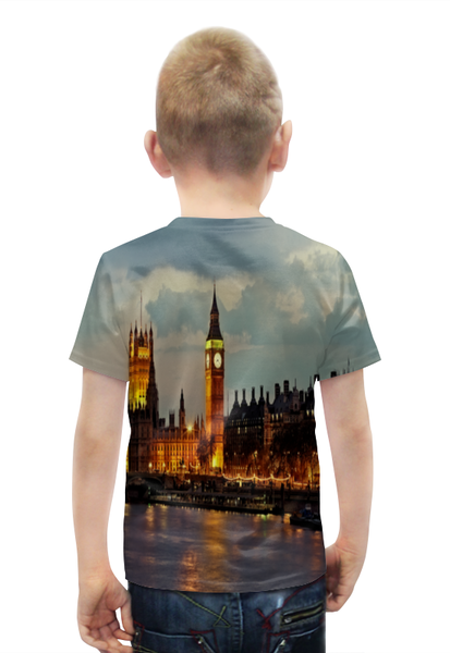 Заказать детскую футболку в Москве. Футболка с полной запечаткой для мальчиков London от THE_NISE  - готовые дизайны и нанесение принтов.