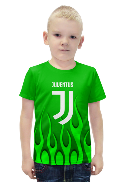 Заказать детскую футболку в Москве. Футболка с полной запечаткой для мальчиков Juventus от THE_NISE  - готовые дизайны и нанесение принтов.