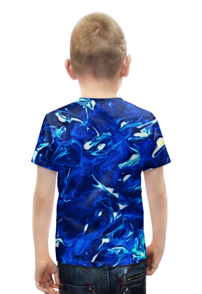 Заказать детскую футболку в Москве. Футболка с полной запечаткой для мальчиков Жидкие краски от THE_NISE  - готовые дизайны и нанесение принтов.