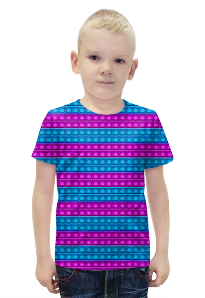 Заказать детскую футболку в Москве. Футболка с полной запечаткой для мальчиков Пупырка ПОП ИТ от weeert - готовые дизайны и нанесение принтов.